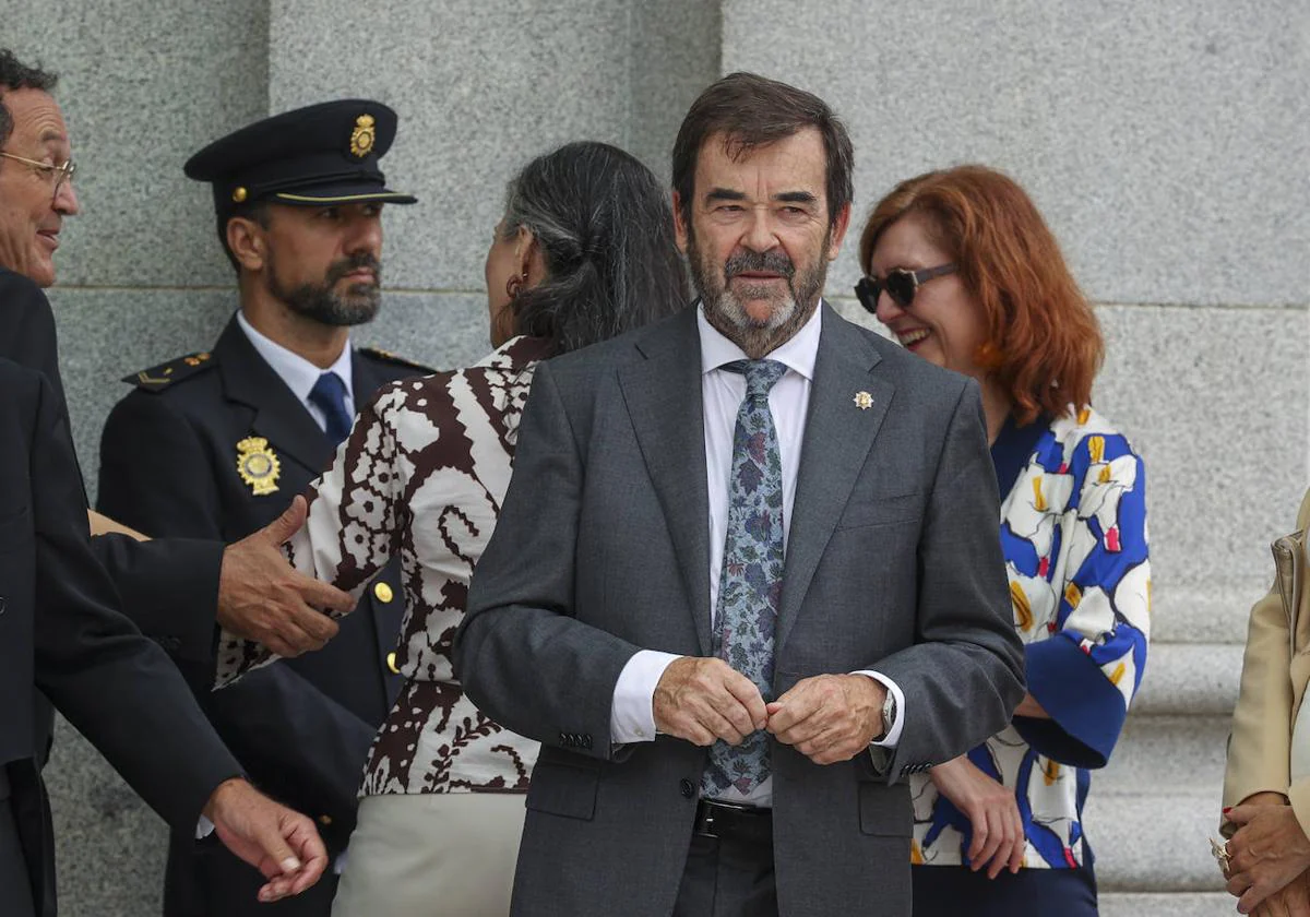 El presidente sustituto del Consejo General del Poder Judicial (CGPJ), Vicente Guilarte, el pasado día 7 tras el acto de apertura oficial del año judicial.