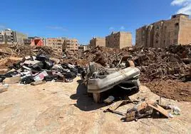 Decenas de edificios quedaron reducidos a escombros en Libia