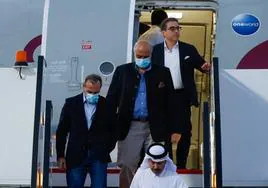 Tres de los cinco estadounidenses, que estaba detenidos en Irán, llegan a Doha tras su liberación