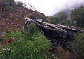 El autobús accidentado en Perú