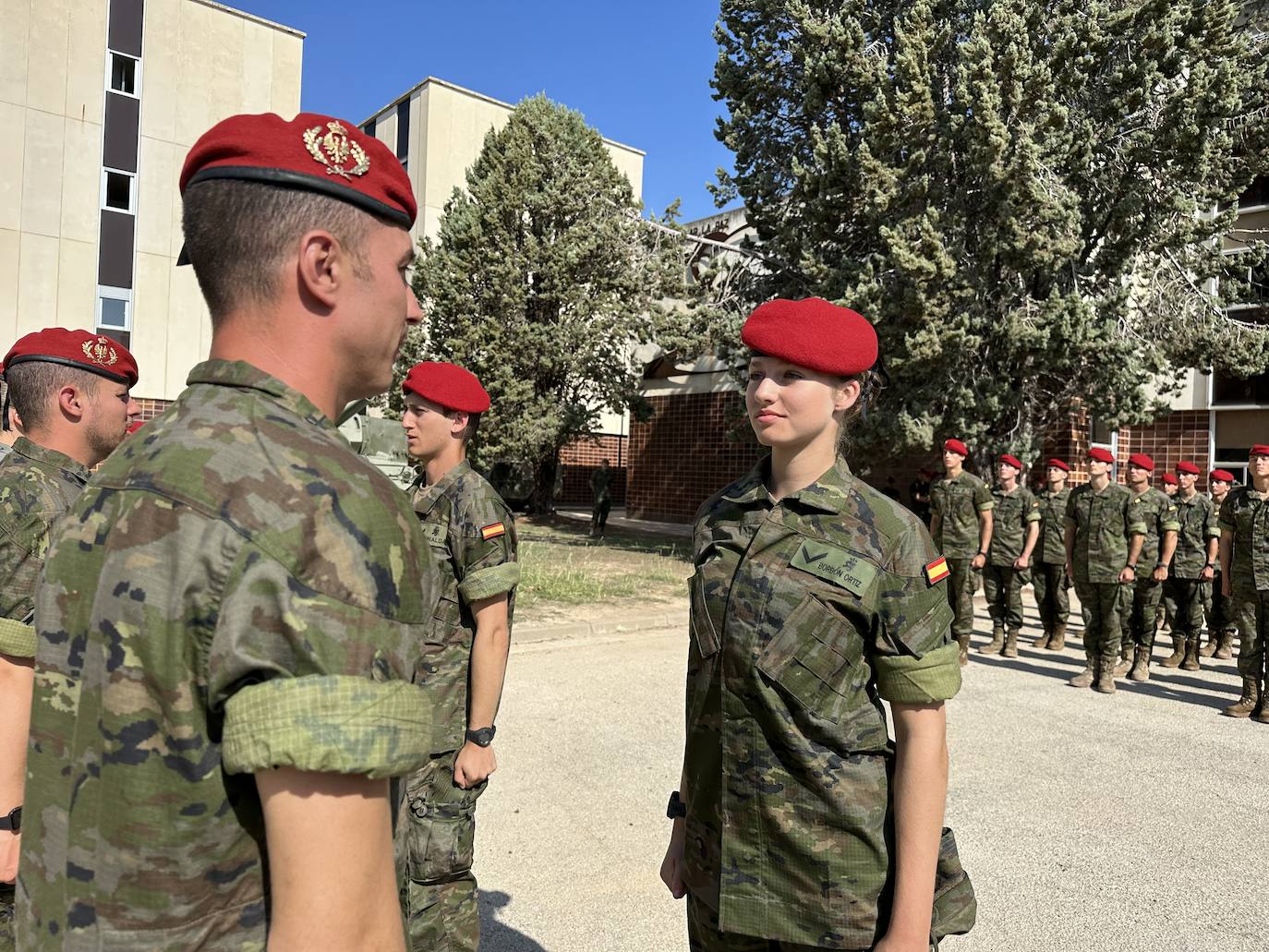 La ya dama cadete Borbón ingresó en la Academia General Militar de Zaragoza el pasado 17 de agosto. 