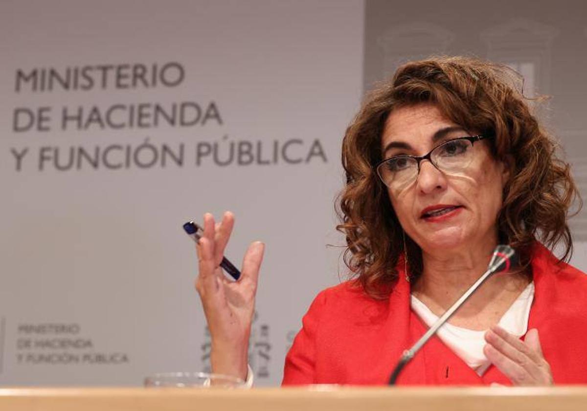 La ministra de Hacienda, María Jesús Montero.