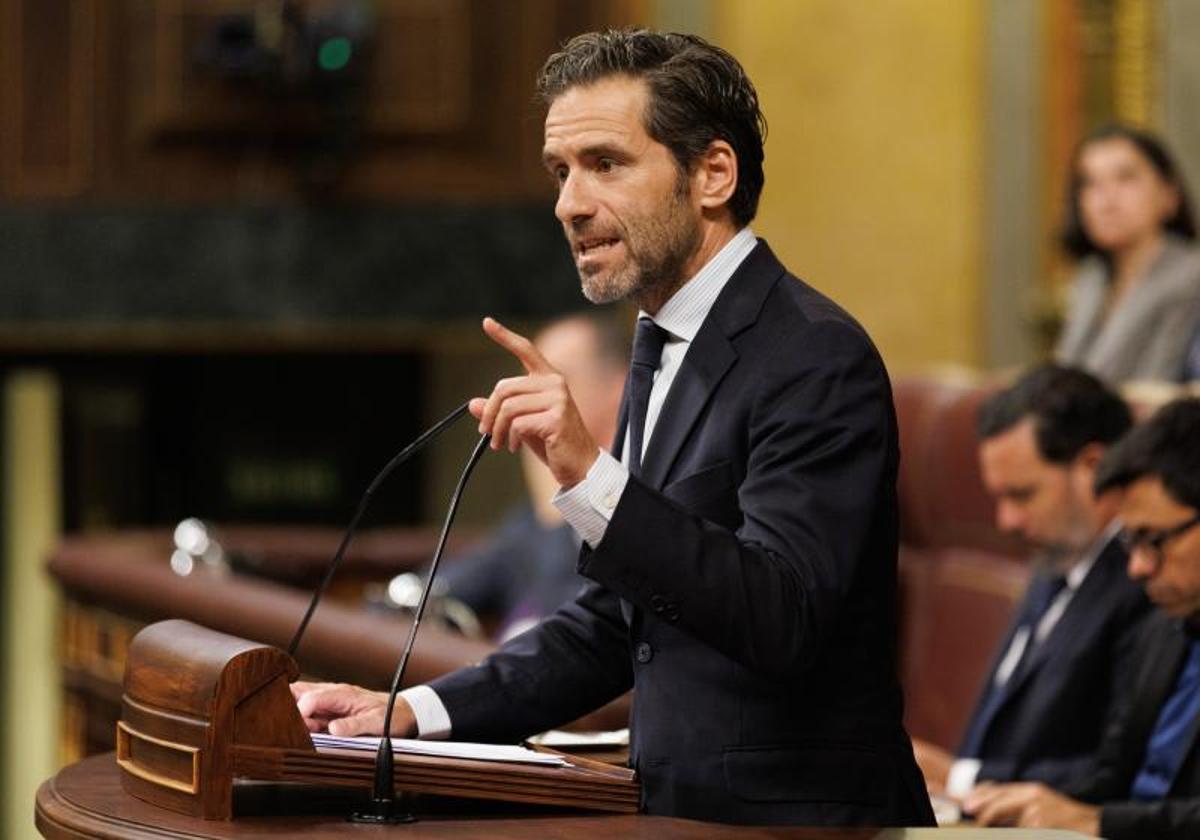 Borja Sémper, vicesecretario de Cultura y Sociedad Abierta del PP, en el Congreso