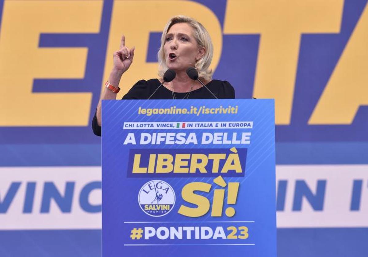La líder ultraderechista francesa Marine Le Pen, en una imagen de archivo.