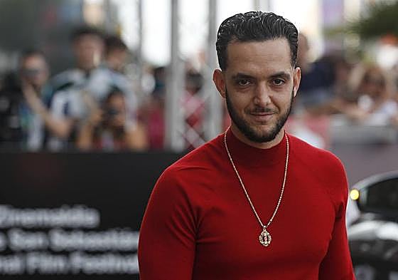 C. Tangana a su llegada al Festival de San Sebastián.
