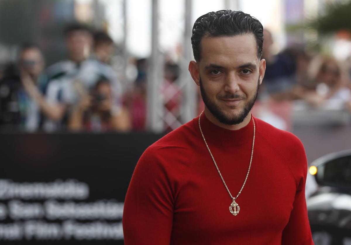 C. Tangana a su llegada al Festival de San Sebastián.