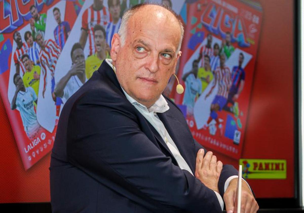 El presidente de LaLiga, Javier Tebas.