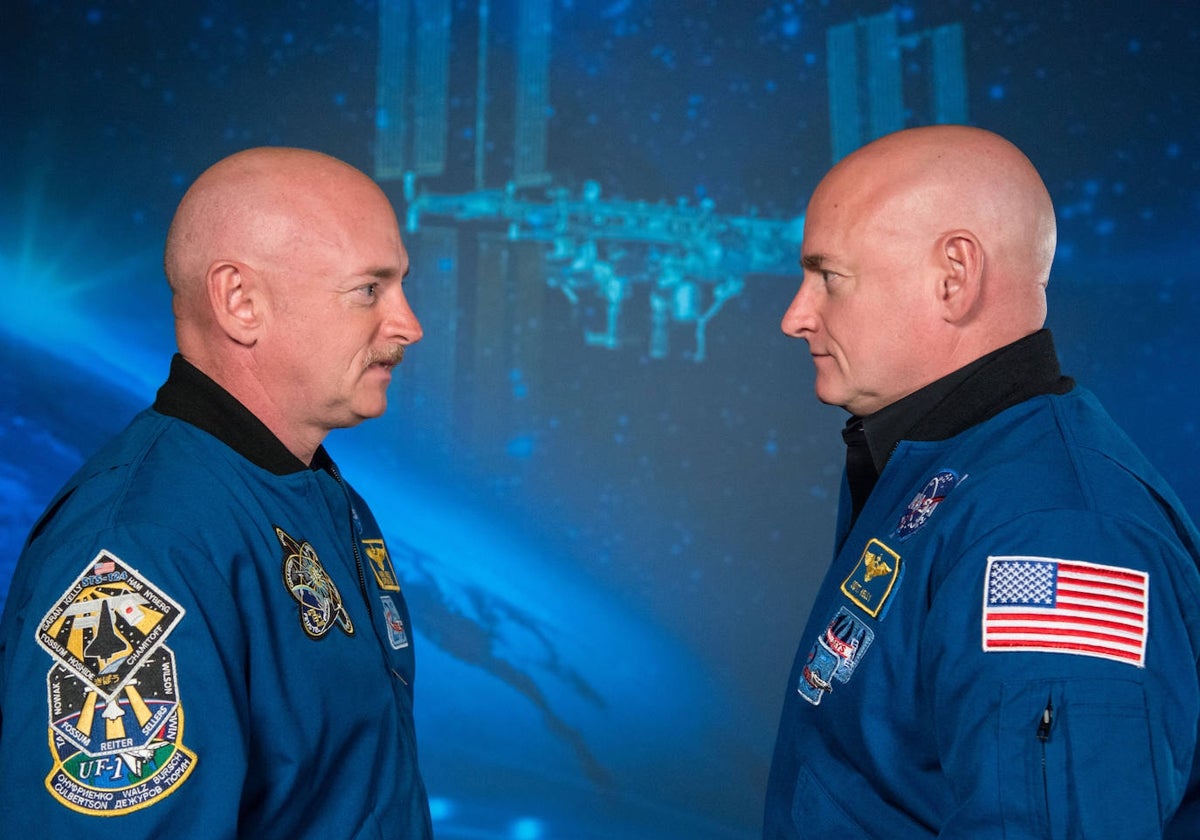 Los astronautas gemelos idénticos Mark y Scott Kelly se sometieron al mismo estudio durante un año con uno de ellos en el espacio.