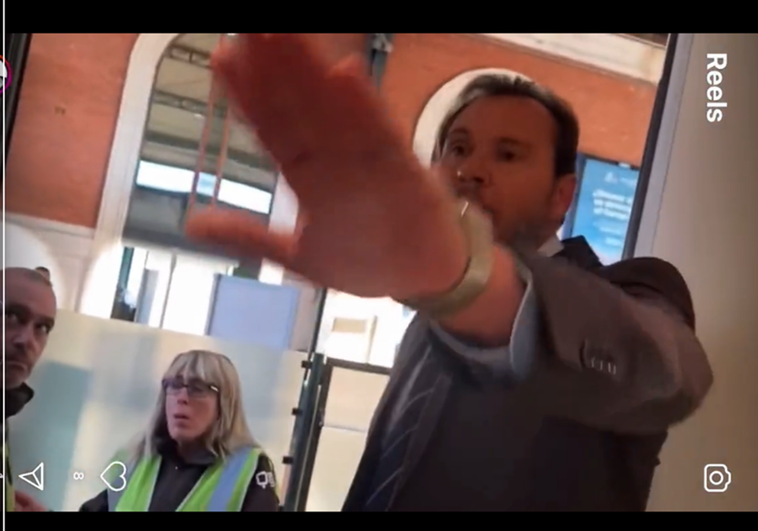 Un altercado con Óscar Puente obliga a retrasar 45 minutos el AVE a Madrid