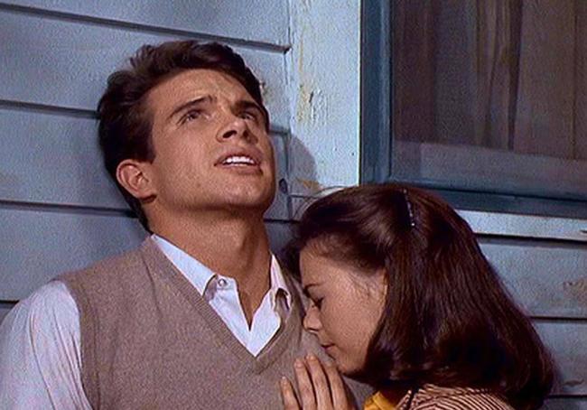 Warren Beatty y Natalie Wood.