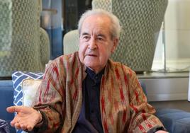 El escritor irlandés John Banville en su vista a España para promocionar su nueva novela.