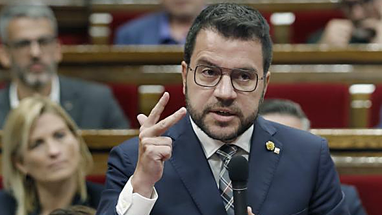 Aragonès exige que Puigdemont y Junqueras puedan volver a presentarse a las elecciones