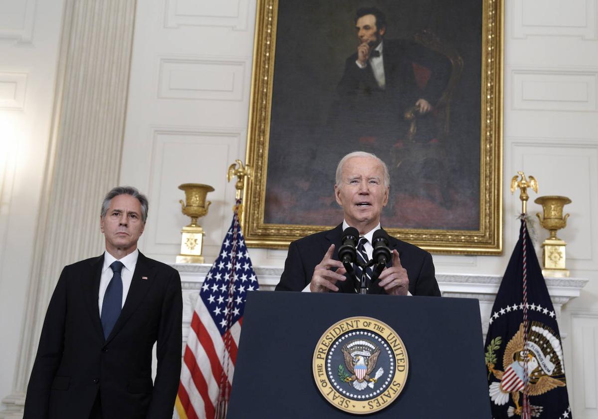 El presidente estadounidense, Joe Biden, junto con el secretario de Estado, Antony Blinken, condenan los ataques en Israel