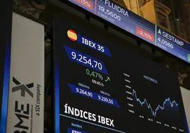 La Bolsa española acusa el freno de Inditex