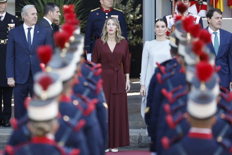 La presidenta de la Junta de Extremadura María Guardiola y el presidente de la Junta de Castilla y León Alfonso Fernández Mañueco.