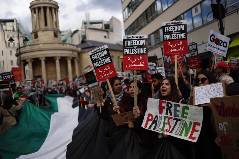 Protesta multitudinaria en Londres