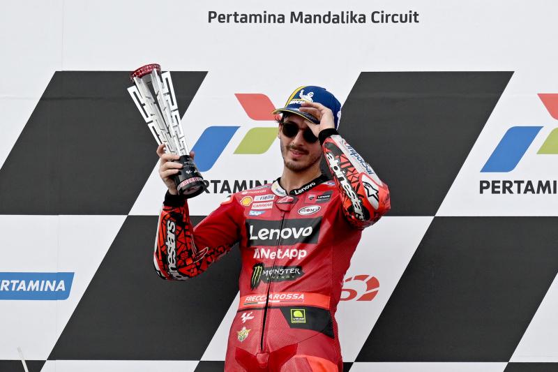 Victoria balsámica de Pecco Bagnaia