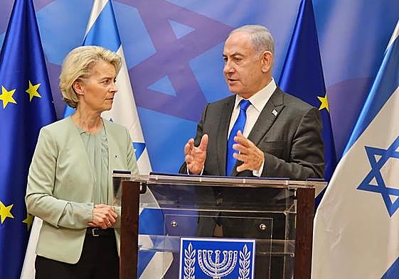 Von der Leyen suaviza su postura y anuncia más ayuda humanitaria para Gaza