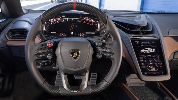 Interior del Lamborghini Revuelto.