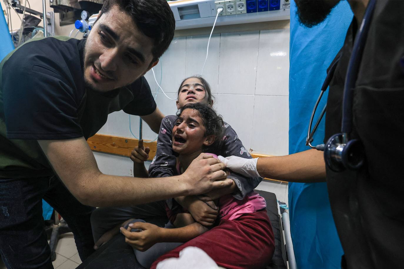 Las imágenes del ataque al hospital de Gaza