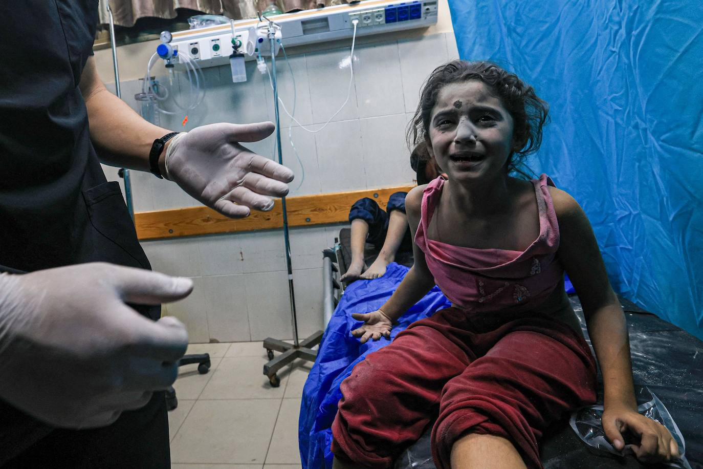 Las imágenes del ataque al hospital de Gaza