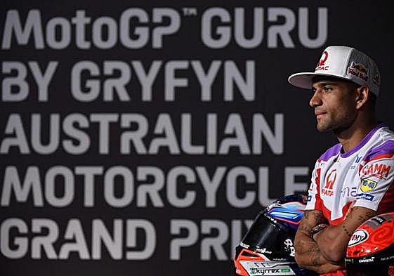 Jorge Martín, durante la presentación del GP de Australia de motociclismo.