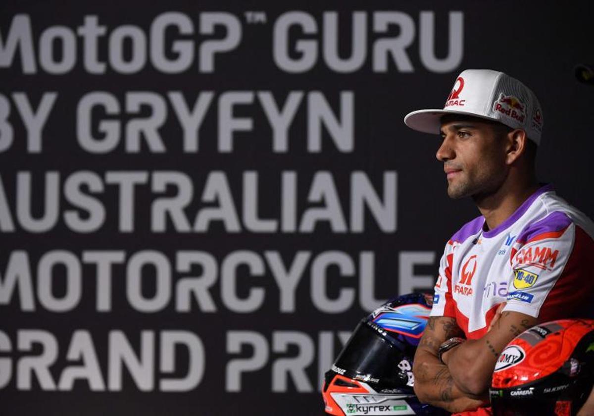 Jorge Martín, durante la presentación del GP de Australia de motociclismo.