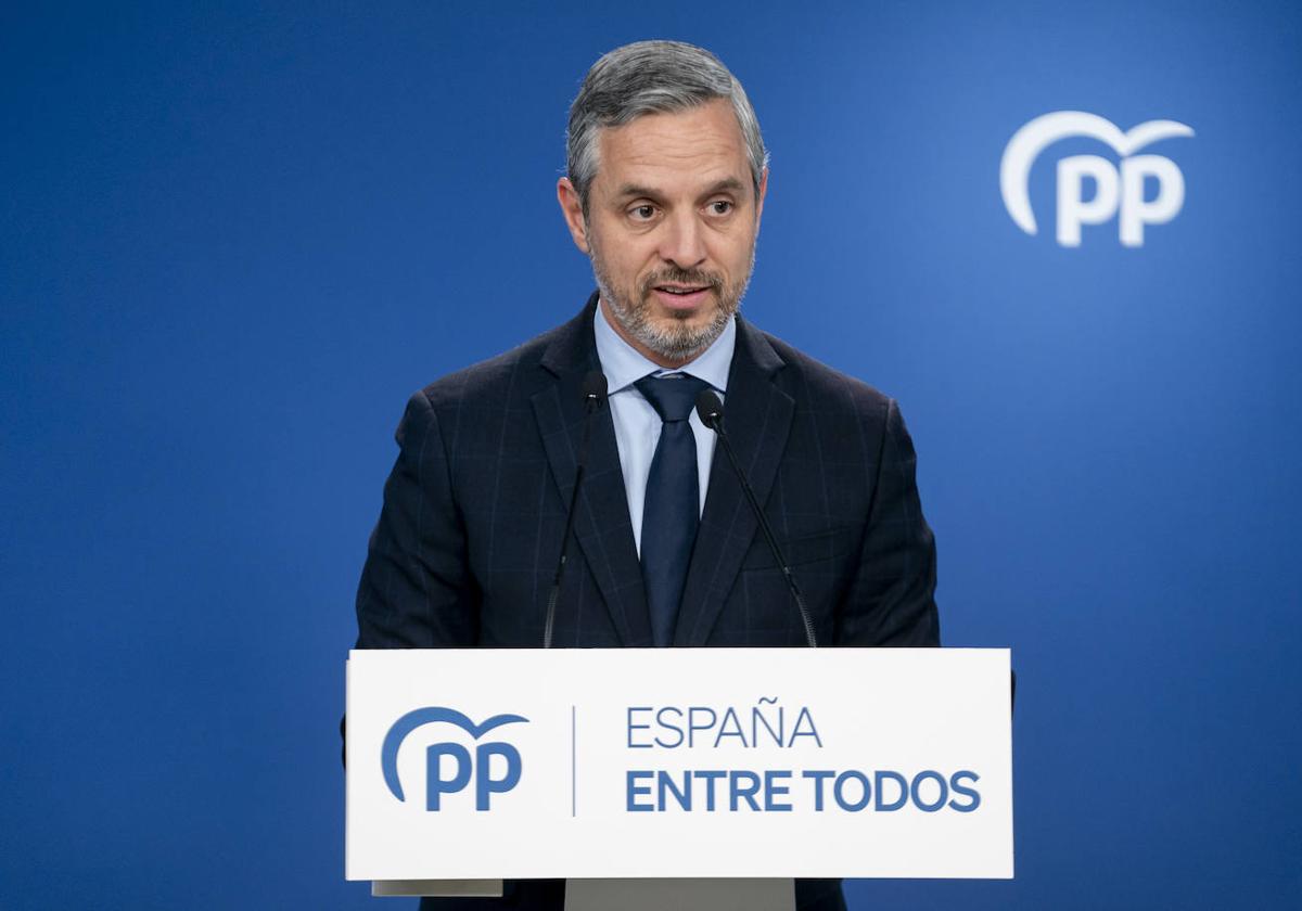 El vicesecretario de Economía del Partido Popular, Juan Bravo.