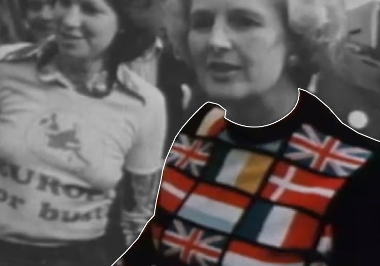 Thatcher hizo campaña por el 'sí' a la Comunidad Económica Europea en el referéndum de 1975.