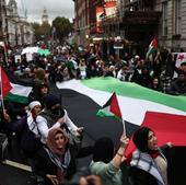 Sunak critica la inacción policial en las marchas propalestinas