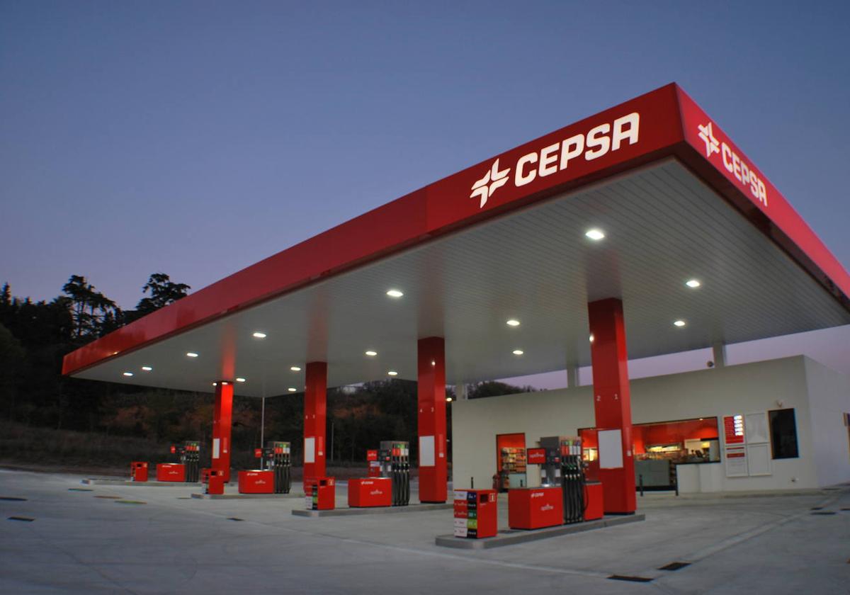 Estación de servicio de Cepsa.