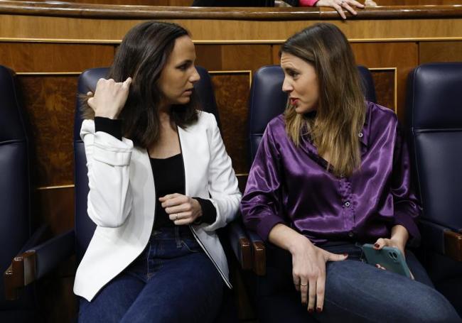 Ione Belarra e Irene Montero.