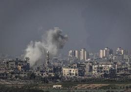 Edificios destruidos en Gaza durante los bombardeos israelíes.