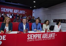 Sánchez, en la reunión del comité federal del PSOE