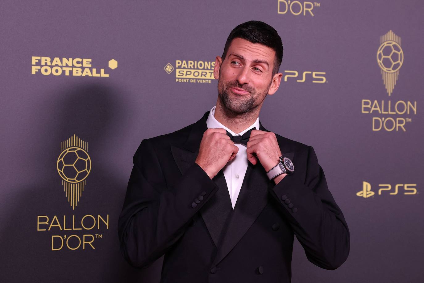 Novak Djokovic, tenista serbio ganador de 24 Grand Slams, a su llegada a la gala.