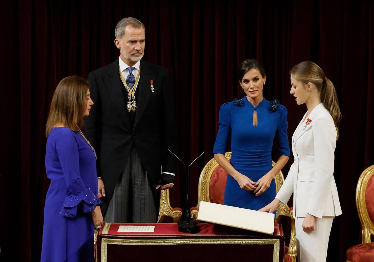 La princesa Leonor jura la Constitución.