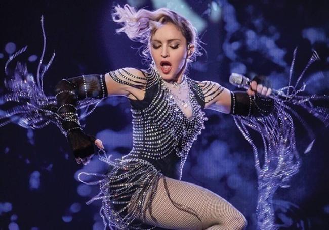Madonna. en una de sus actuaciones.