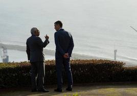 Antonio Costa y Pedro Sánchez durante la Cumbre Ibérica celebrada en 2022 en Viana do Castelo (Portugal).