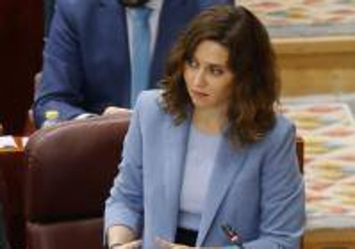 Isabel Díaz Ayuso, presidenta de la Comunidad de Madrid.