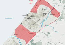 Destrucción en la ciudad de Gaza.