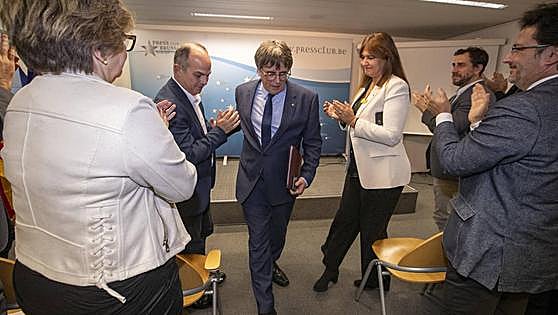 Puigdemont aterriza, seis años después de desafiar al Estado
