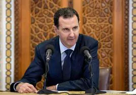 El presidente sirio, Bashar al-Assad, pronuncia un discurso