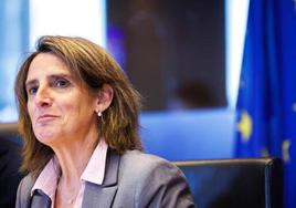 Teresa Ribera en Bruselas, tras el acuedo energético del pasado mes de octubre.