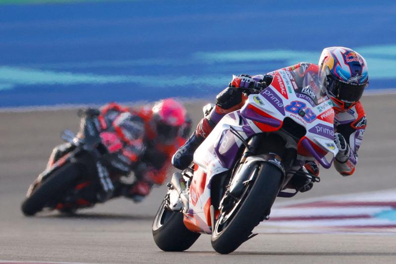 Jorge Martín, rodando sobre el trazado del circuito de Lusail.