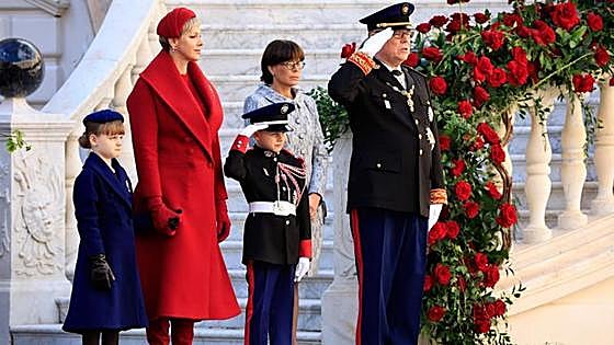 Charlène, todo al rojo en el Día Nacional de Mónaco