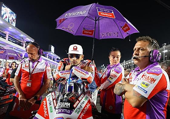 Jorge Martín, en el circuito de Losail, en Catar.