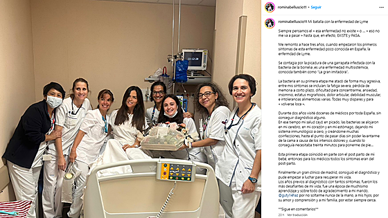 Romina Belluscio desvela que sufre la enfermedad de Lyme y relata su lucha contra ella