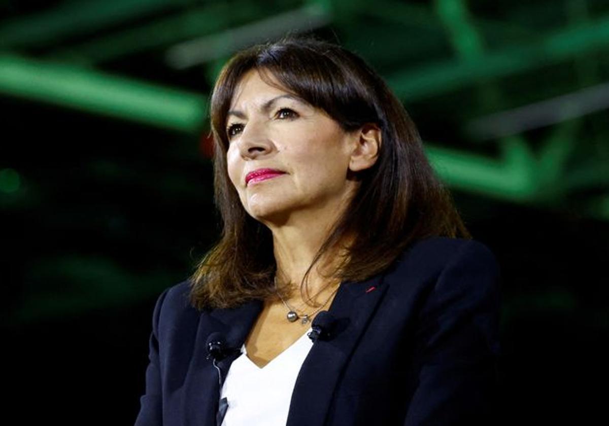 La alcaldesa de París, Anne Hidalgo, durante un acto en la capital gala