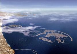 La pequeña isla que ha ofrecido Raffaele Imperiale al Estado italiano pertenece al archipiélago artificial 'The World', en Dubai.