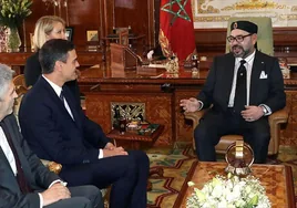 Encuentro de Pedro Sánchez con Mohamed VI